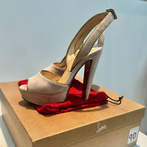 Christian Louboutin Shoes - Christian Louboutin Louloudance 140 Slingback Heels – Size 36.5 (US 6)